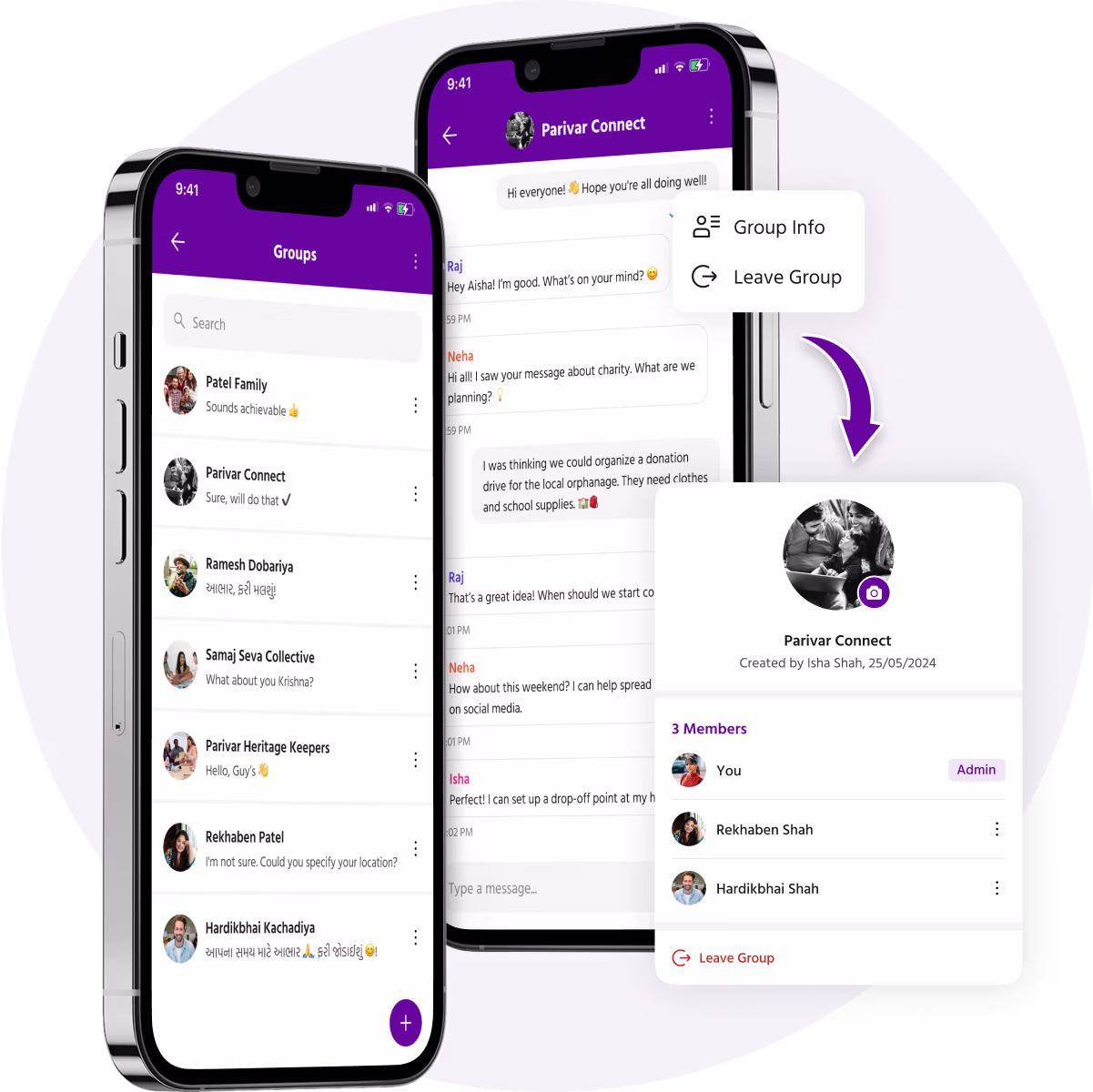 Parivar-group-chat-banner