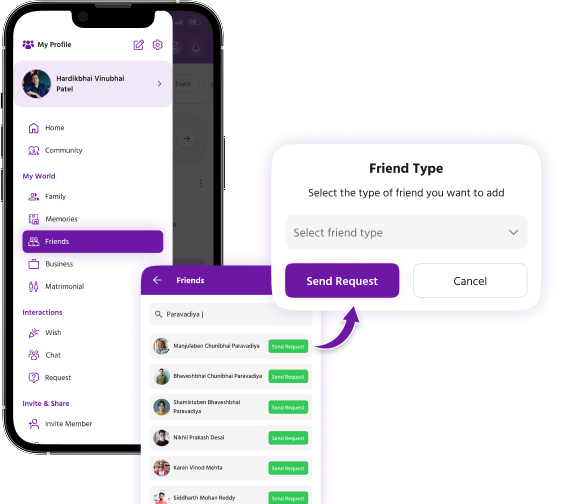 Parivar-friend-step-1